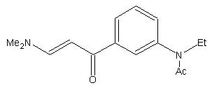 N-Ethyl-N-3-((3-dimethylamino-1-oxo-2-propenyl)phenyl)acetamide  96605-66-2