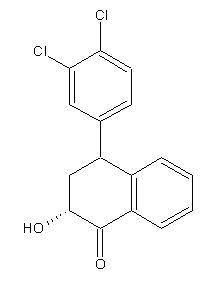 4-(3,4-Dichloro-phenyl)-2-hydroxy-3,4-dihydro-2H-naphthalen-1-one  124345-10-4