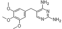Trimethoprim, 2,4-Diamino-5-(3,4,5-trimethoxybenzyl)pyrimidine, 5-(3,4,5-Trimethoxybenzyl)-2,4-diaminopyrimidine, 5-((3,4,5-Trimethoxyphenyl)methyl)-2,4-pyrimidinediamine, Abaprim CAS #: 738-70-5 - Chemicals from China: intermediates, biochemicals, agrochemicals, flavors, fragrants, additives, reagents, dyestuffs, pigments, suppliers.