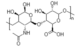 Hyaluronic acid,  CAS #: 9004-61-9