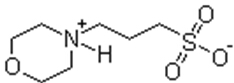 3-Morpholinopropanesulfonic acid, 3-(N-Morpholino)propanesulfonic acid; 4-Morpholinepropanesulfonic acid; MOPS CAS #: 1132-61-2, 3-; 3-(N-) - identification, properties, and supplier information.